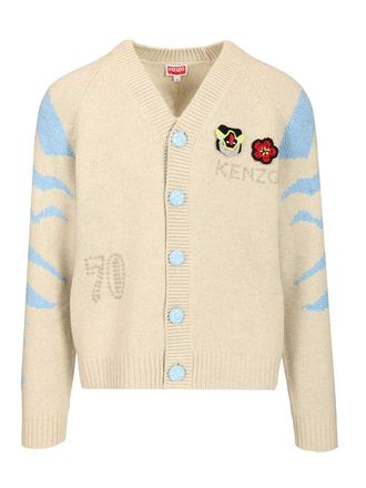 Kenzo Pachinko Cardigan Knitwear Grey-Uomo