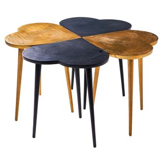 Novità Home Flower of hearts - set of 4 tables