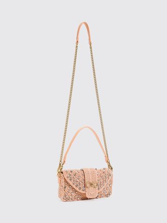 Twinset Borsa in cotone crochet con strass