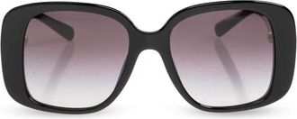 Tory Burch Oversized Rechthoekige Zonnebril - Dames - Zonnebrillen - Blauw - 53 MM - Accessoires