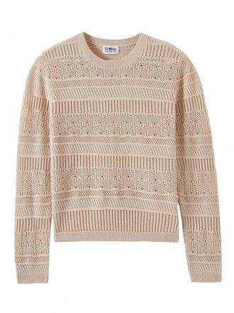 27 Miles Malibu Womens Solis Knit Sweater In Sand
