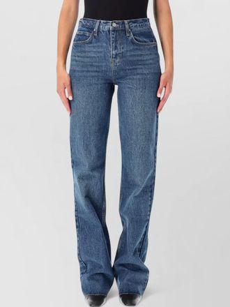 Frankie Shop high-rise straight-leg denim jeans
