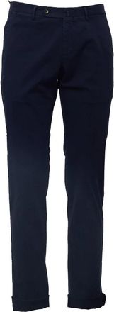 Pantaloni Torino Slim-fit Broeken - Heren - Slim Fit Broeken - Blauw - XL - Katoen - Broeken