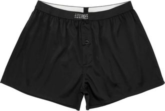 Maison Margiela Washed Silk Boxer - Dames - Onderbroek - Zwart - XS - Ondergoed