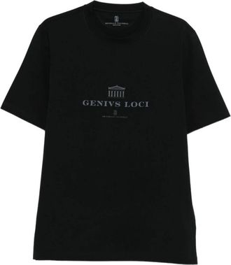 Brunello Cucinelli T-Shirt - Heren - T-shirts - Zwart - M - Tops