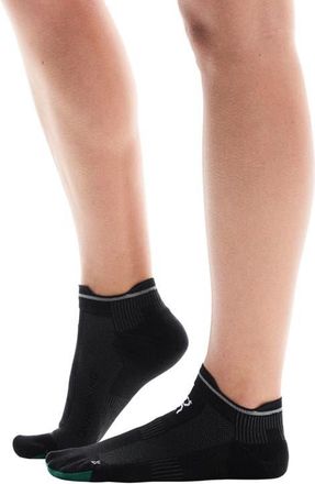 On Elite Run No-Show Socks in Black/Magnet at Nordstrom, Size Medium