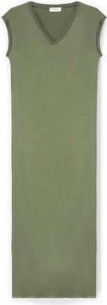 Motivi Lange Satin Jurk - Dames - Feestkleedjes - Groen - 2XS - Satijn - Kleedjes