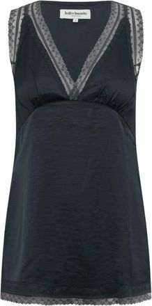 Lollys Laundry Bin Vest - Dames - Tops zonder mouwen - Zwart - M - Katoen - Tops