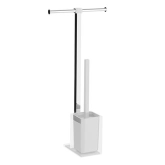 Gedy Gedy - Ra320200000 Rainbow Columna Portarrollo+escobillero Blanco - Ref: Ra320200000