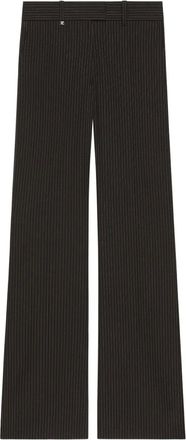 Courrèges Pantaloni gessati - Nero