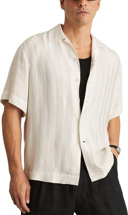 Reiss Melba Stripe Jacquard Shirt