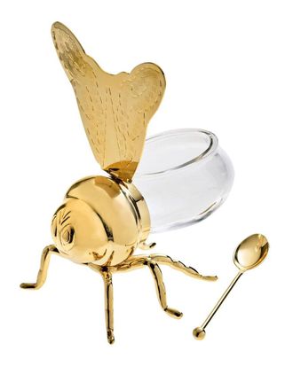 Godinger Bee Honey Jar With Spoon