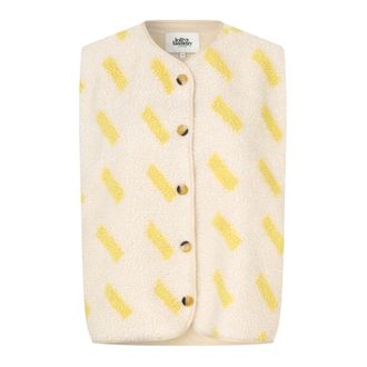 Lollys Laundry Jacell Vest SL - female - Lollys Laundry - Waistcoats - Yellow - 2XL - Jackets