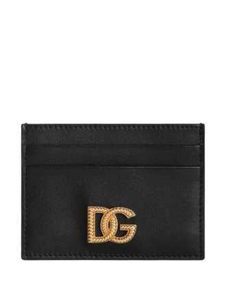Dolce & Gabbana logo-plaque cardholder - Black