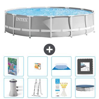 Intex Piscina Prism Frame Redonda - 427x107 Cm - 9-piezas S525