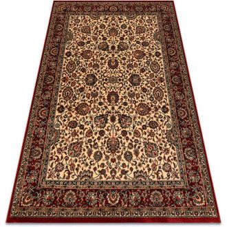 RugsX Rugsx - Alfombra De Lana Kashqai 4362 102 Ornamento Beige / Burdeos Beige 67x130 Cm