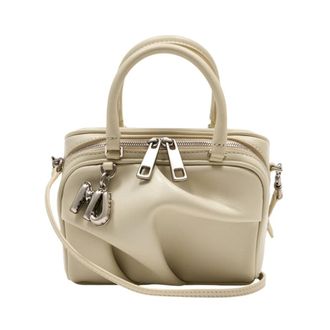 Marc Jacobs Micro Bauletto Wave Bag - Dames - Handtassen - Beige - ONE Size - Leer - Tassen