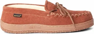 Old Friend Footwear Mens Terry Moccasin - Wide Width In Chestnut