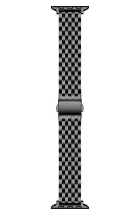 Posh Tech Remy Stainless Steel Apple Watch Watchband in Black at Nordstrom