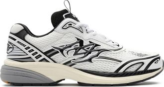 Amiri Sporty White Mesh Sneakers with Graphic Detailing