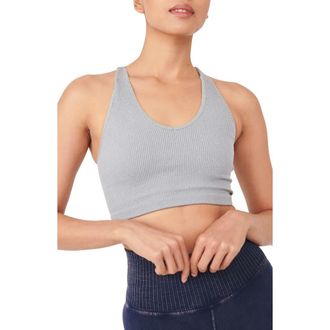 Free People FP Movement Free Throw Crop Tank in Heather Grey at Nordstrom Rack, Size X-Small