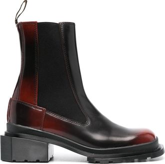 Dr. Martens 60mm Maybole chelsea boots - unisex - Calf Leather/Fabric/Polyurethane/Rubber - 6 - Brown