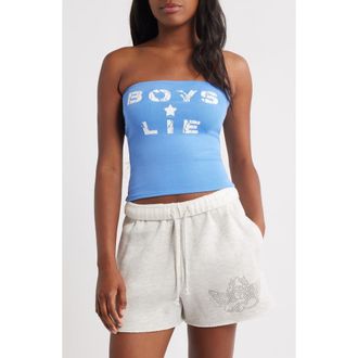 Boys Lie Im the Captain Tube Top in Blue at Nordstrom, Size Small