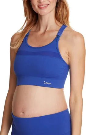 Cache Coeur Woma maternity and nursing sports bra in Electric Blue at Nordstrom, Size Xx-Large