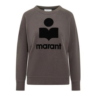 Isabel Marant Millyny Sweatshirt - Dames - Sweatshirts - Grijs - 2XS - Katoen - Hoodies & sweatvesten