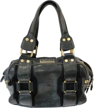 Jimmy Choo London Double Zip Malena Leather Handbag