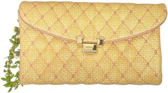 Valentino Pre-owned Clutches, female, Beige, Size: ONE SIZE Pre-owned Leather Clutch