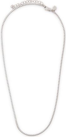 Astrid & Miyu Tennis Crystal-embellished Sterling Silver Necklace - One Size