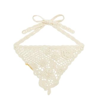 Ganni Foulard - female - Ganni - Scarves - White - ONE SIZE - Accessories