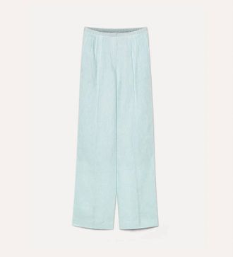 Forte_Forte Womens Elasticated Waistband Trousers In Plume