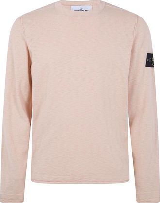 Stone Island Round-neck Truien - Heren - Ronde hals truien - Roze - 2XL - Truien & Vesten