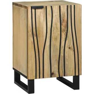 vidaXL Armadio da Bagno con porta Marrone, Nero 38 x 33.5 x 58 cm - Vidaxl