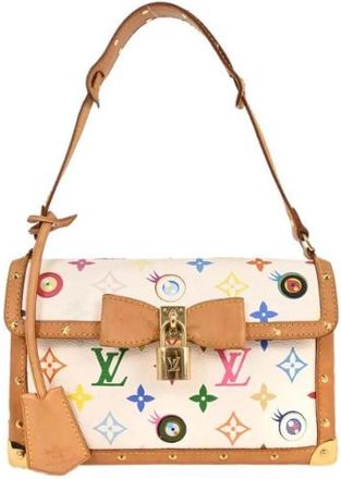 Louis Vuitton Pre-owned Vintage Canvas Schoudertas - Dames - Vintage Schoudertas - Wit - ONE Size - Vintage