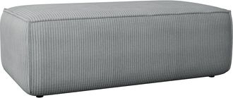 Vente-Unique Puf de pana gris AMELIA