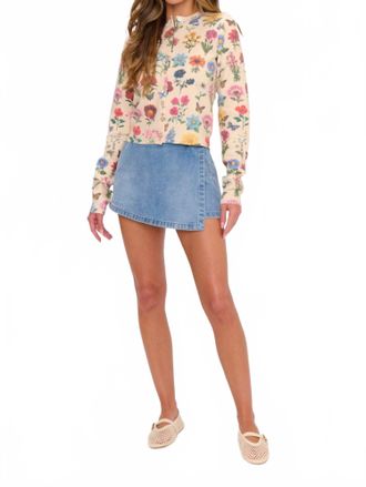 Show me your Mumu Cozy-Chic Cafe Cardigan In French Floral Knit