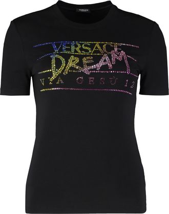 Versace Logo Crew-neck T-shirt