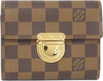 Louis Vuitton Ebene Coated Canvas Wallet (Tri-Fold) (Pre-Owned)