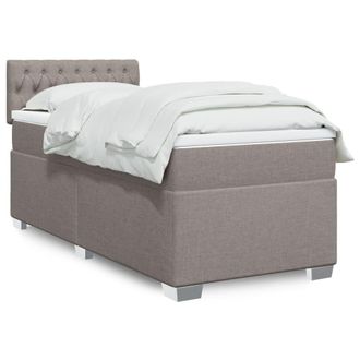 vidaXL Vidaxl - Giroletto A Molle Con Materasso Tortora 80x200 Cm Intessuto