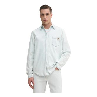 Bally Denim Shirt - Heren - Spijkeroverhemden - Blauw - M - Denim - Overhemden