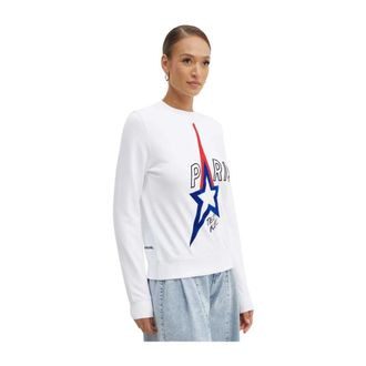 Karl Lagerfeld Katoenen sweatshirt - Dames - Sweatshirts - Wit - XS - Katoen - Hoodies & sweatvesten