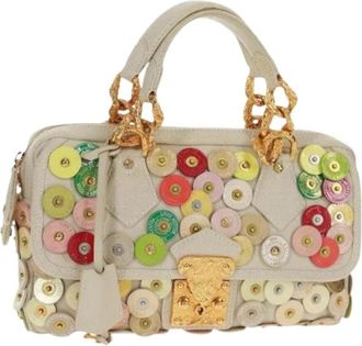 Louis Vuitton Pre-owned Leren Handtas - Dames - Vintage Handtas - Veelkleurig - ONE Size - Leer - Vintage