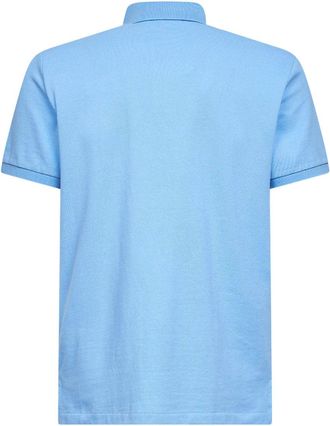 Polo Ralph Lauren Mens Mesh Polo Shirt Blue Lagoon Light Cotton T-shirts And Polos