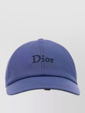 Dior curved brim baseball cap structured crown design