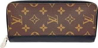 Louis Vuitton Brown Monogram Monogram Canvas Leather Long Wallet (Bi-Fold) (Pre-Owned)
