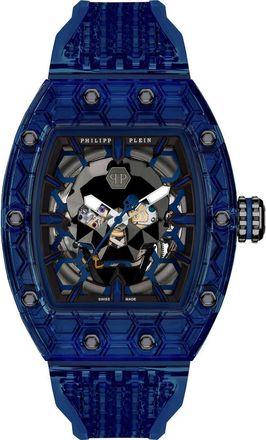 Philipp Plein Crypto King Arctic Shield Watch Men in Navy at Nordstrom