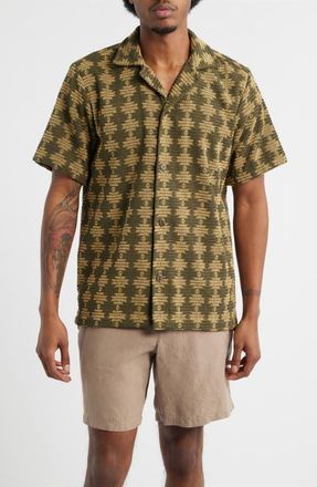 OAS Forti Camp Shirt in Dark Green at Nordstrom, Size Xx-Large